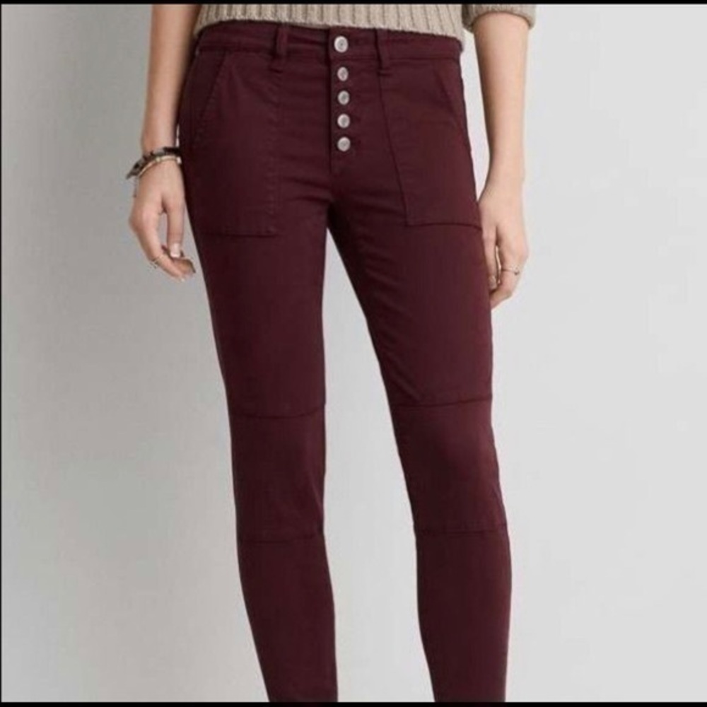 AEO Buttons Closure Legging Sz 00